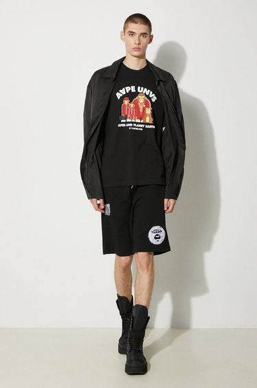 Tričko AAPE by A Bathing Ape AAPE Theme Graphic T-Shirt Čierna | AAPTEM1496XXM, 1