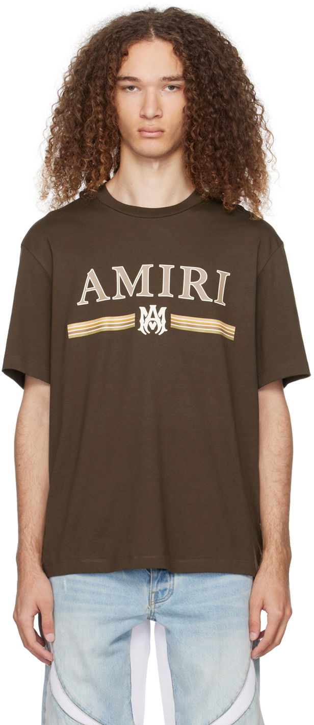 Tričko AMIRI MA Bar T-Shirt Hnedá | PS24MJL007, 0