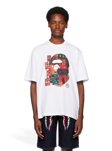 Tričko BAPE Head Graphic T-Shirt Biela | 001CSJ801054I