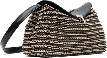 Taška cez rameno TOTEME TOTEME T-Lock Woven Leather Clutch Bag Čierna | 252-WAL950-LE0134, 3