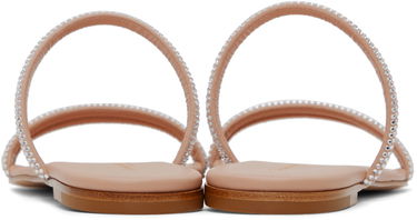 Tenisky a topánky Gianvito Rossi Cannes 05 Crystal Embellished Flat Sandals Béžová | G16120.05CUO.XCN, 1