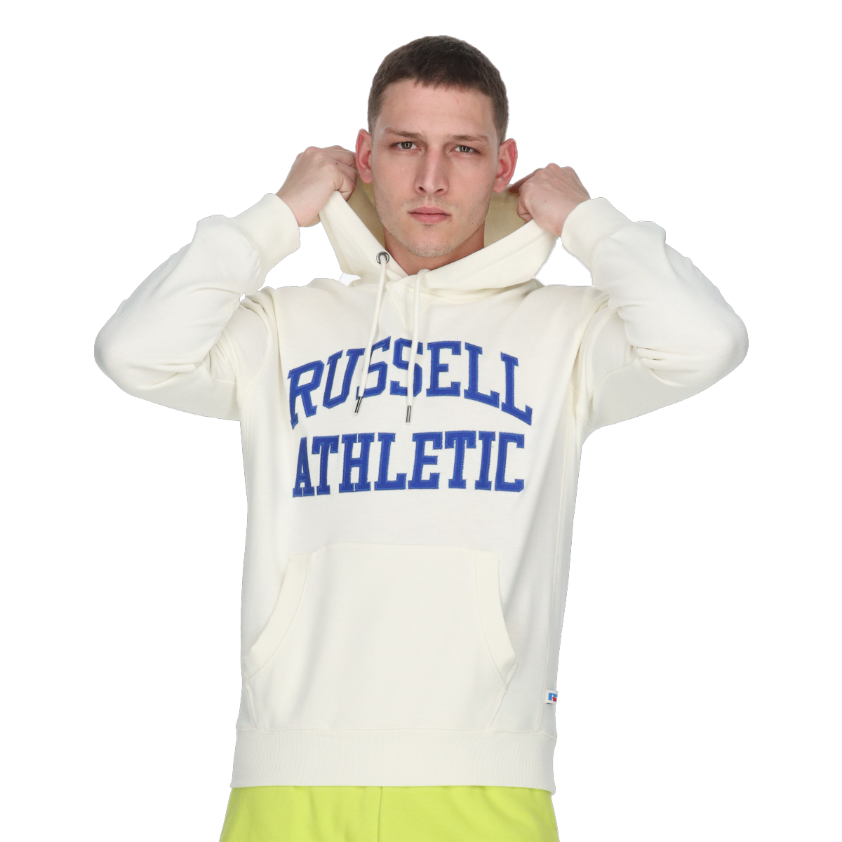 Mikina Russell Athletic Russell Athletic Iconic Hoodie Biela | E3-606-1-045, 0