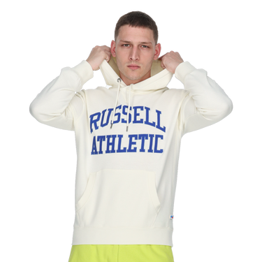 Mikina Russell Athletic Russell Athletic Iconic Hoodie Biela | E3-606-1-045, 0