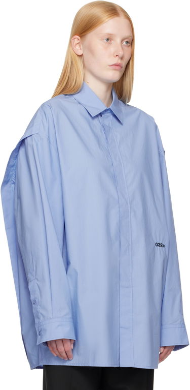 Košeľa 032C 032c Oversized 'Please Steam' Shirt Modrá | S25-URW-1309-300-W, 1