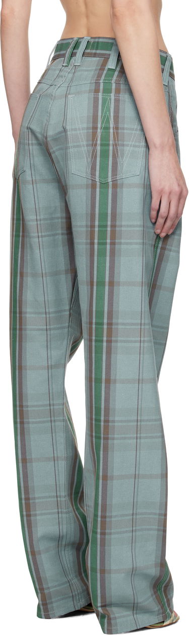 Nohavice Vivienne Westwood Vivienne Westwood Baggy Plaid Trousers Zelené | 3F01000P-W011W-, 2