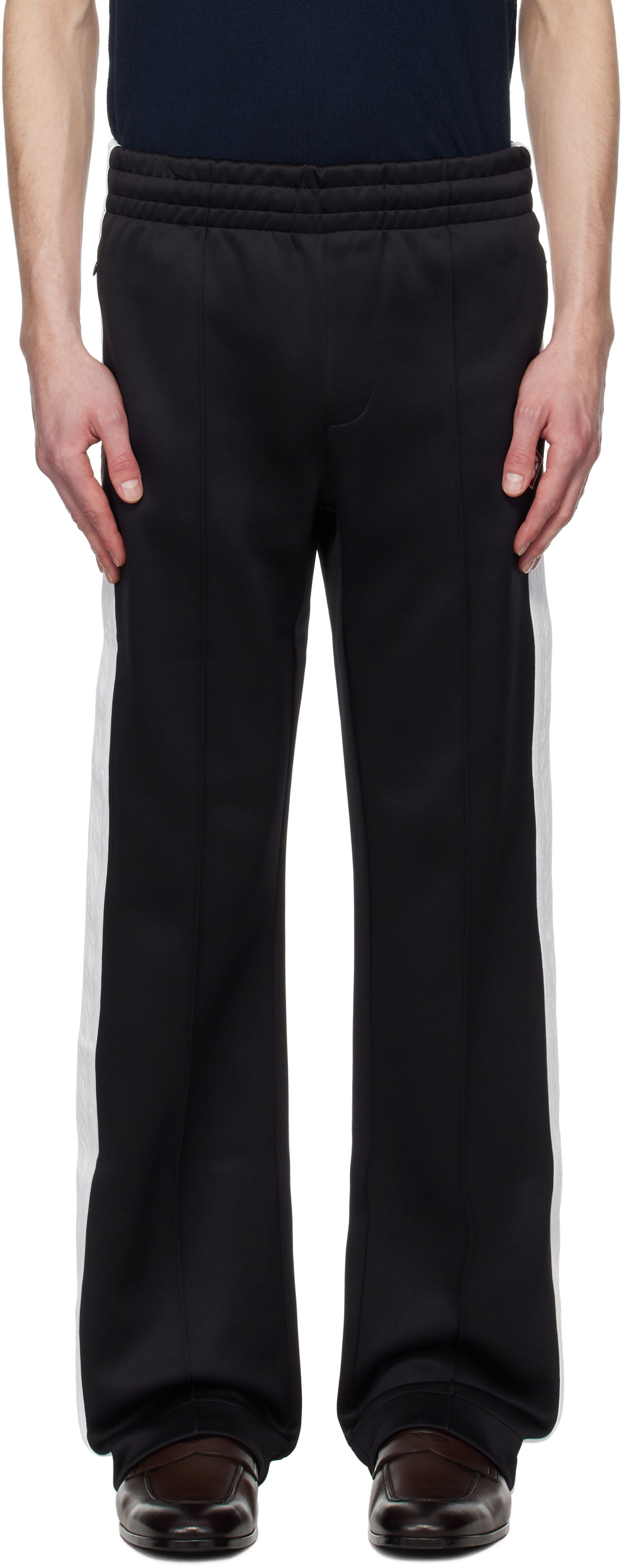 Tepláky Casablanca Casablanca Scuba Sweatpants Čierna | MPS25-JTR-226-01, 0