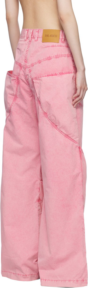 Cargo nohavice The Attico The Attico Long Wide-Leg Jeans Ružová | 250WCP00198 DDC098AA, 2