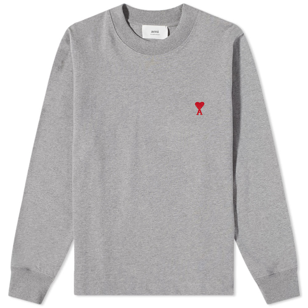 Tričko AMI Small A Heart Tee Šedá | UTS200-701055, 0