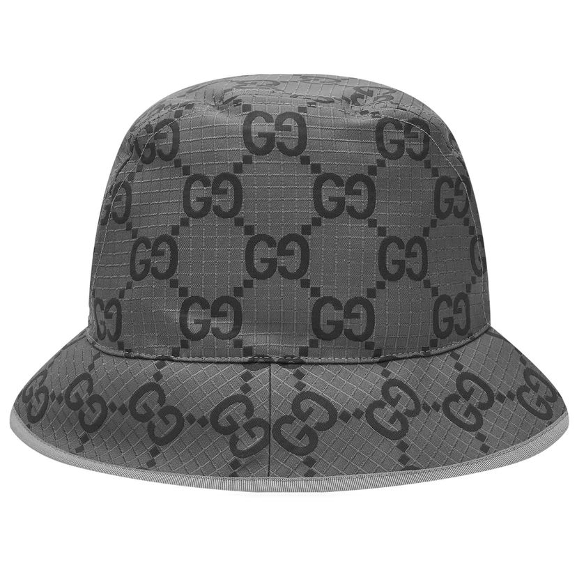 Klobúk Gucci GG Ripstop Bucket Hat Šedá | 768378-4HA5N-1161