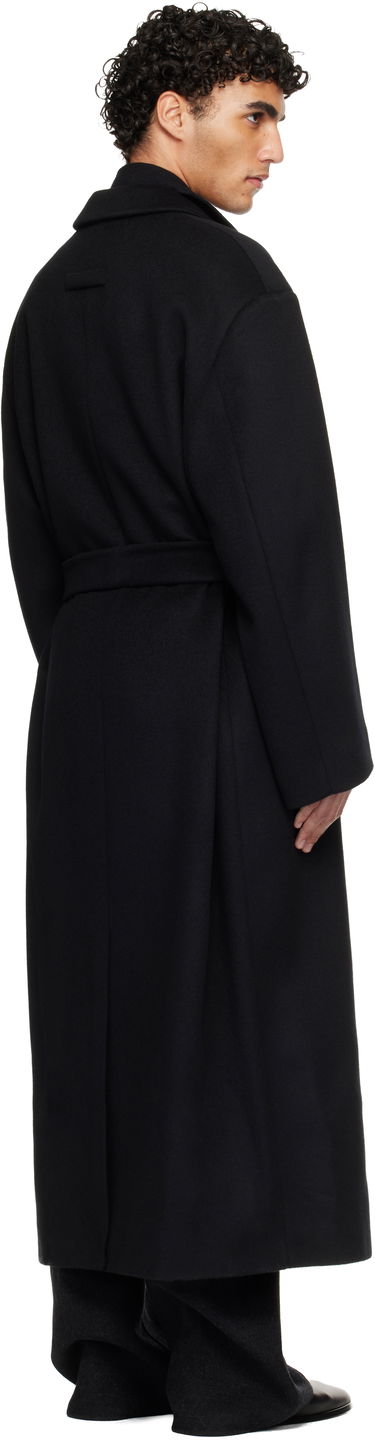 Kabáty Fear of God Relaxed Fit Belted Coat Čierna | FG25FW64-645MEL-001, 4