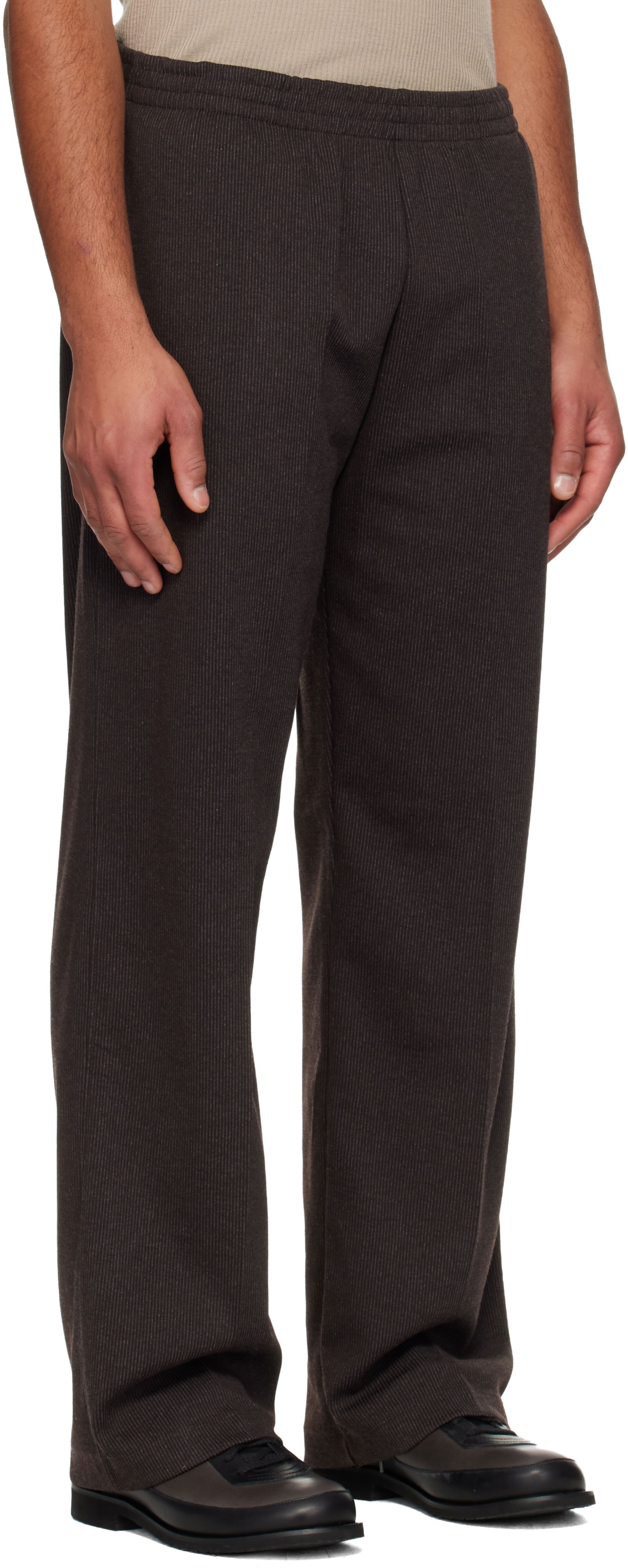 Nohavice OUR LEGACY Breeze Ribbed Elasticated Waist Trousers Hnedá | M4256TT, 1