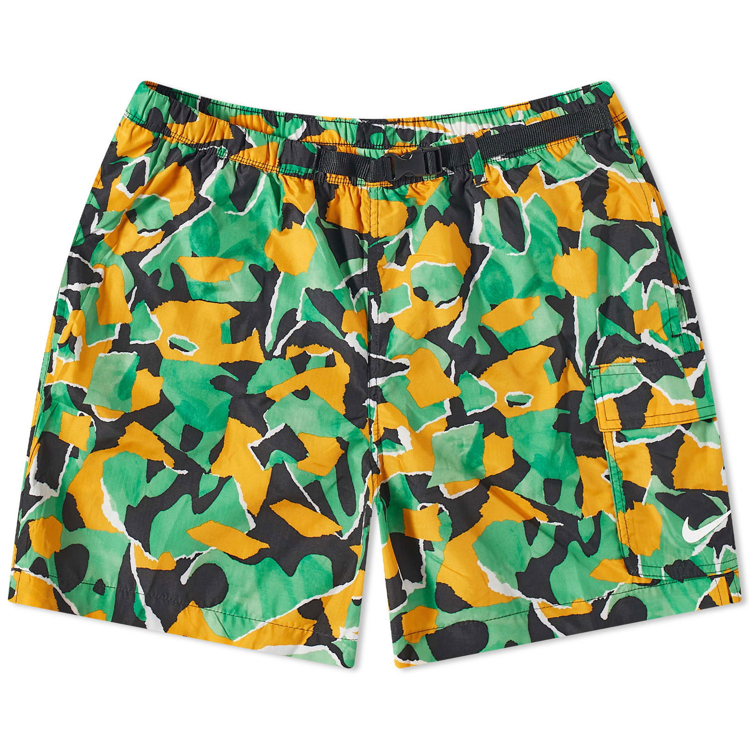 Plavky Nike Shred Camo Voyage 5" Cargo Shorts "Electric Algae" Rôznofarebný | NESSD461-380, 0