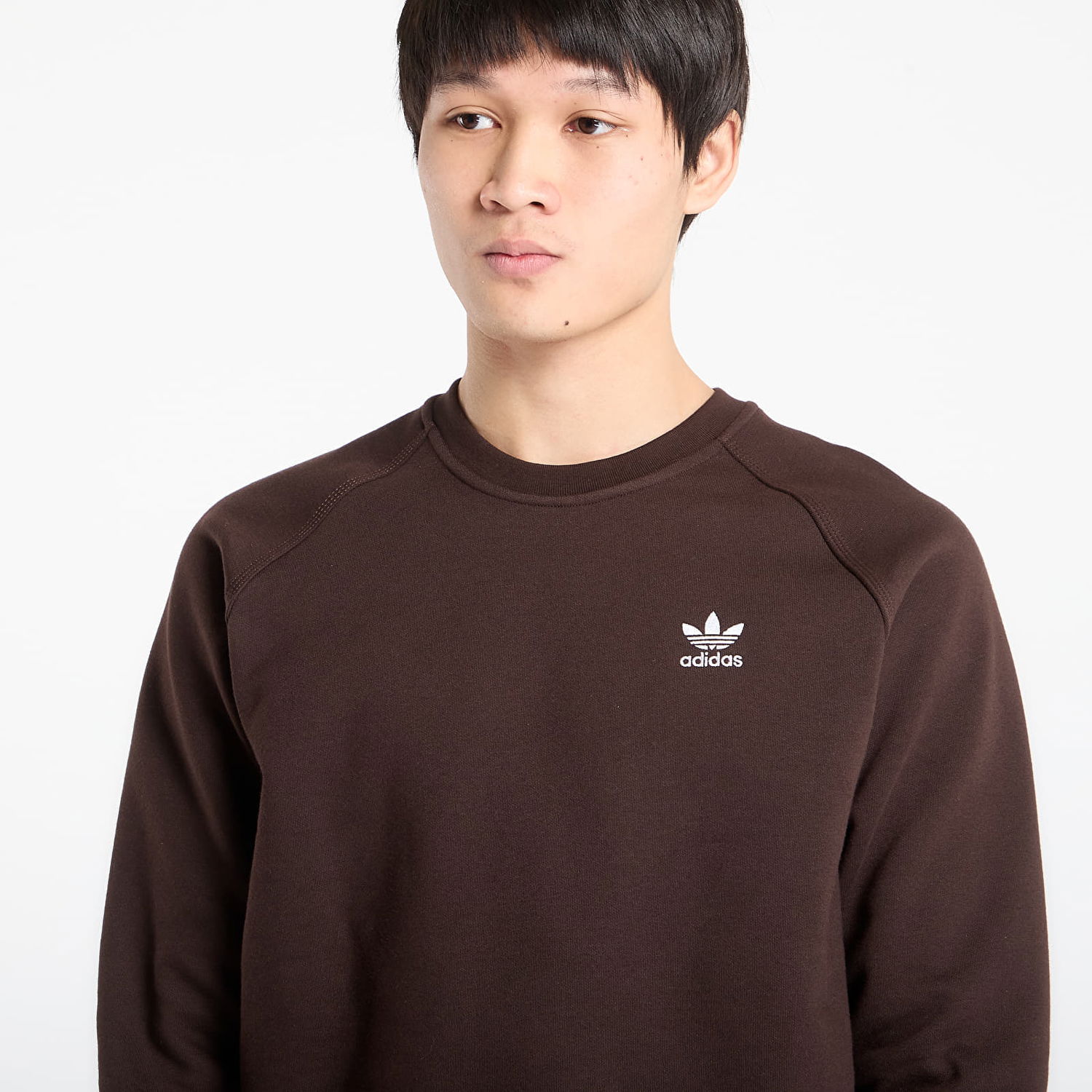 Mikina adidas Originals Raglan Sleeve Sweatshirt Ess Crew Hnedá | KE1141, 1