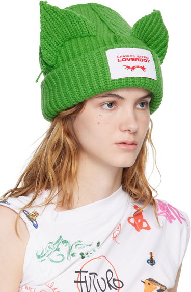 Kulicha Charles Jeffrey Loverboy Charles Jeffrey LOVERBOY Chunky Ears Beanie Zelené | 052130116, 1