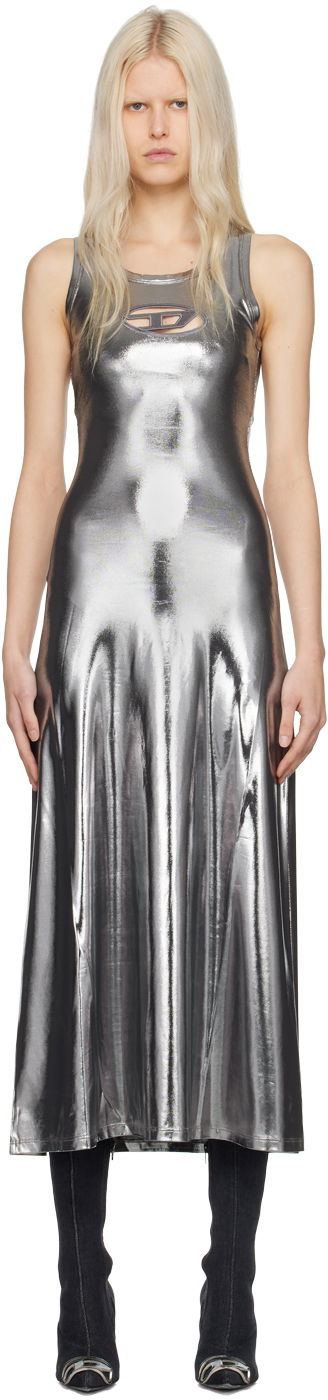 Šaty Diesel D-Lyny Maxi Dress "Silver" Metalická | A12769 0THAG, 0