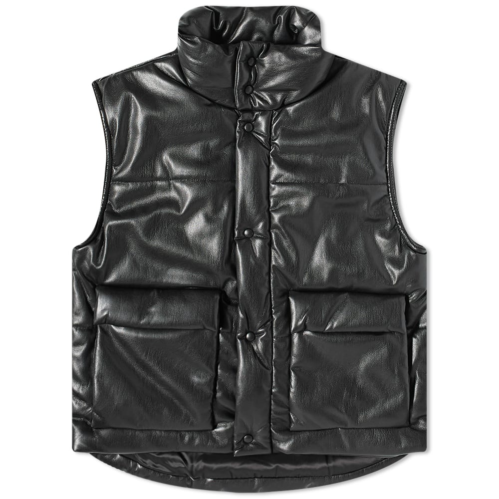 Vesta Nanushka Jovan Vegan Lether Vest Čierna | NM22PFOW00699, 0