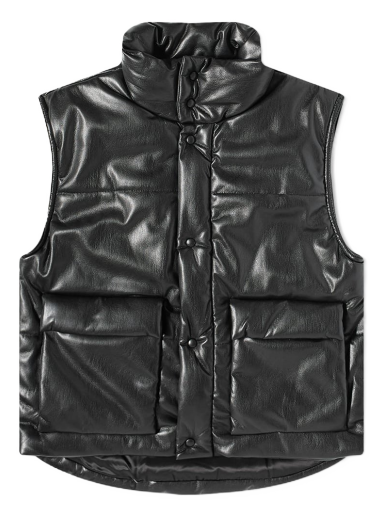 Vesta Nanushka Jovan Vegan Lether Vest Čierna | NM22PFOW00699