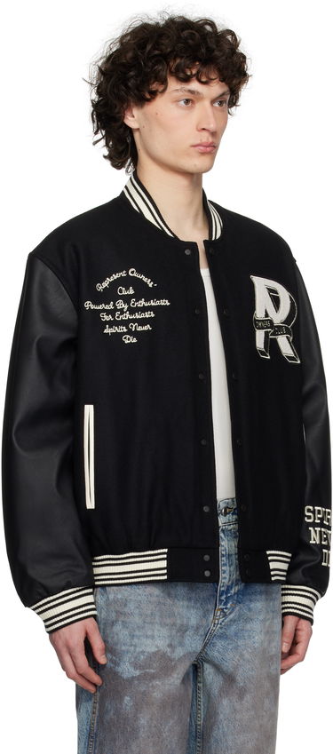 Bomber bunda Represent Clo Represent 'Owners Club' Varsity Bomber Jacket Čierna | MLM100231, 1