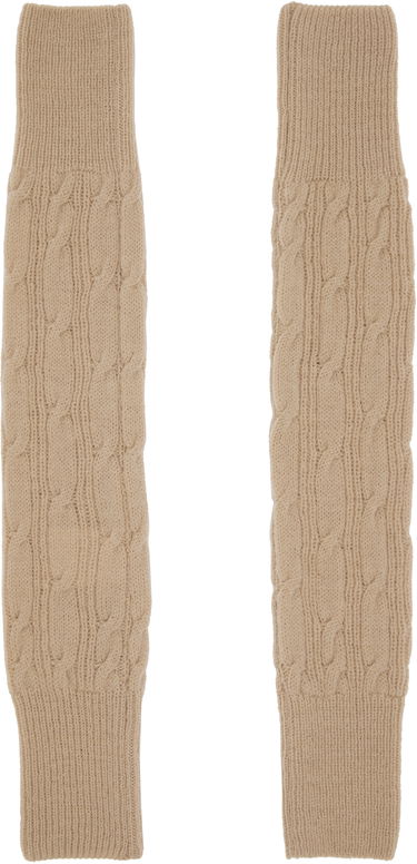 Rukavice Dries Van Noten Dries Van Noten Wool Cable-Knit Arm Warmers Navy | 252-021213-2707, 2