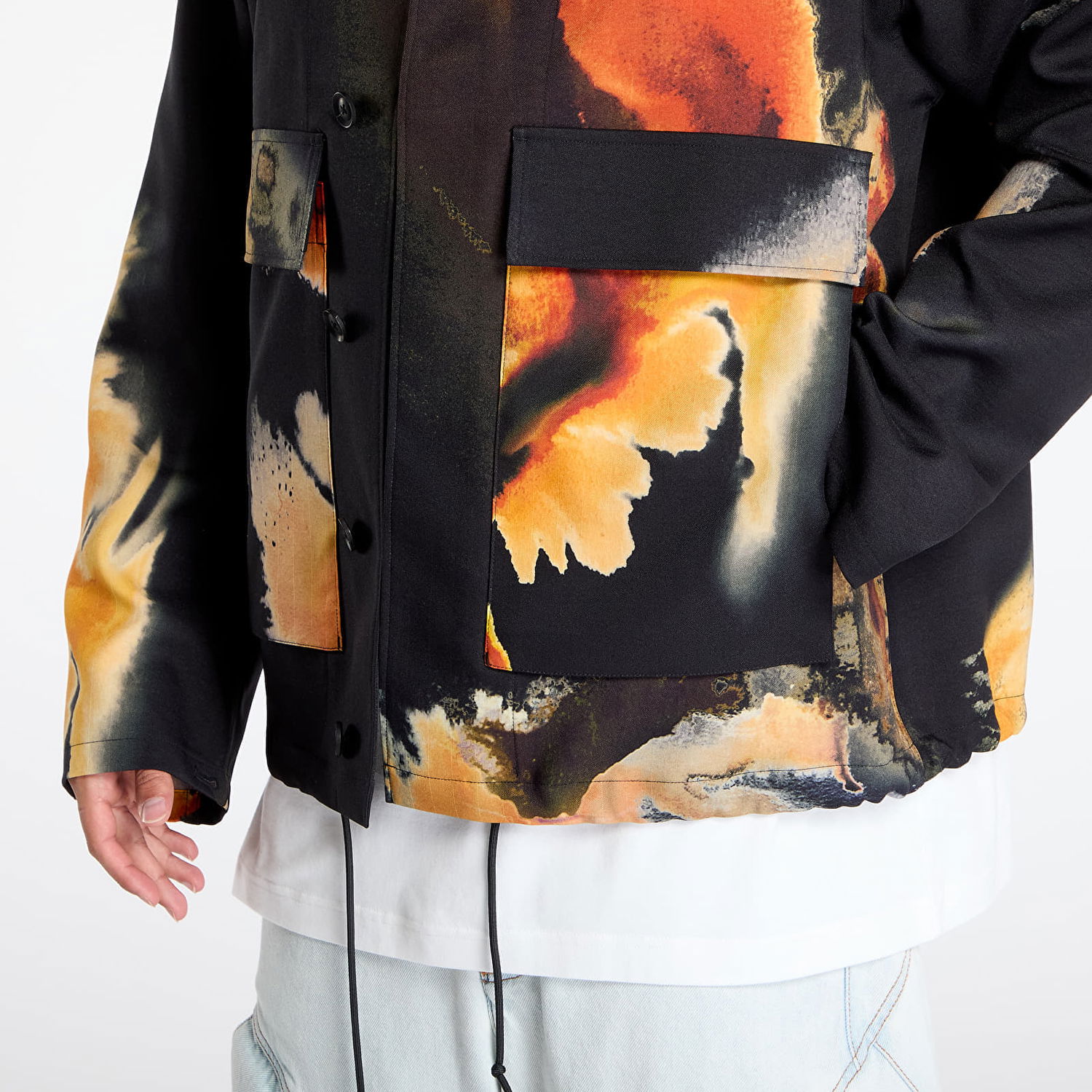 Bunda Y-3 Y-3 AOP Sport Uniform Coach Jacket Čierna | KA9633, 1