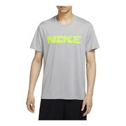 Dri-Fit Contrasting Logo Round Neck Sports T-Shirt