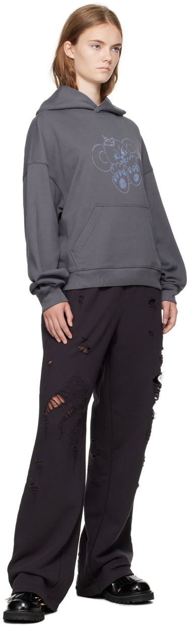 Mikina We11done We11done Monster Fitted Hoodie Šedá | WD-TH2-24-831-U-CH, 3