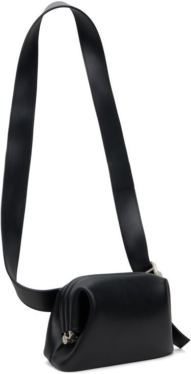 Taška cez rameno OSOI Leather Crossbody Shoulder Bag Čierna | 22SB010-15-01, 4