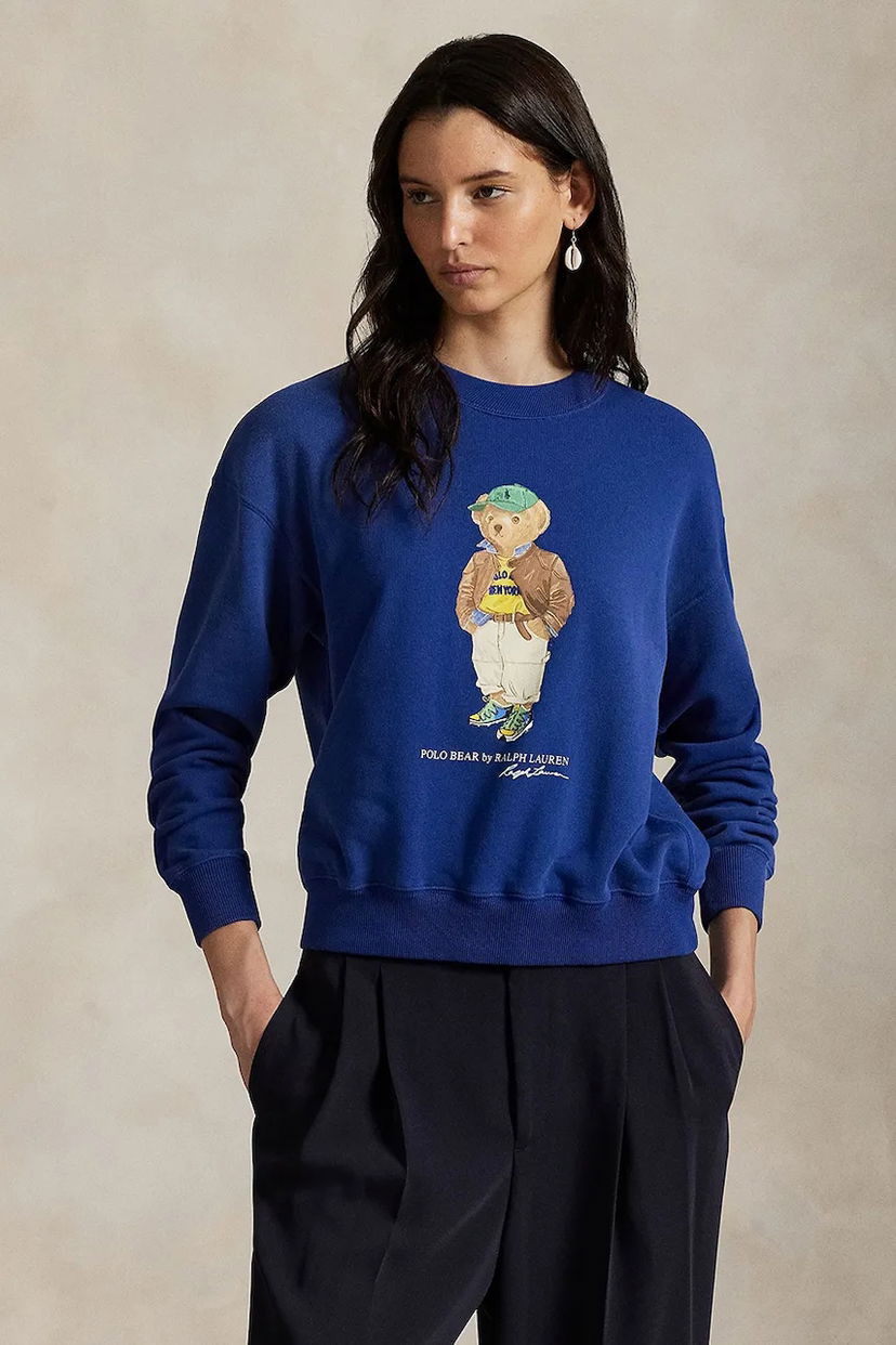 Mikina Polo by Ralph Lauren Polo Ralph Lauren Bear Fleece Sweatshirt Modrá | 211971736