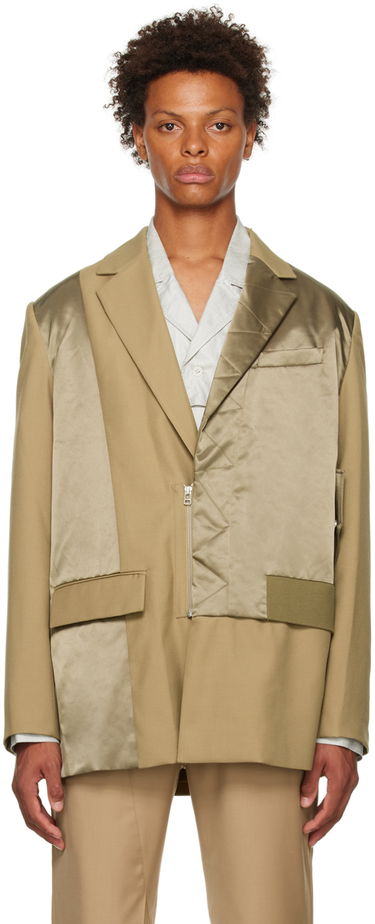 Bunda Feng Chen Wang Feng Chen Wang Layered Blazer Béžová | FMF14JK39, 0