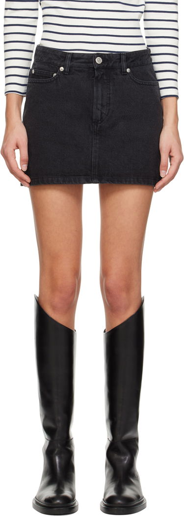 Sukňa A.P.C. A.P.C. Faded Denim Miniskirt Čierna | COGEX-F06093, 0