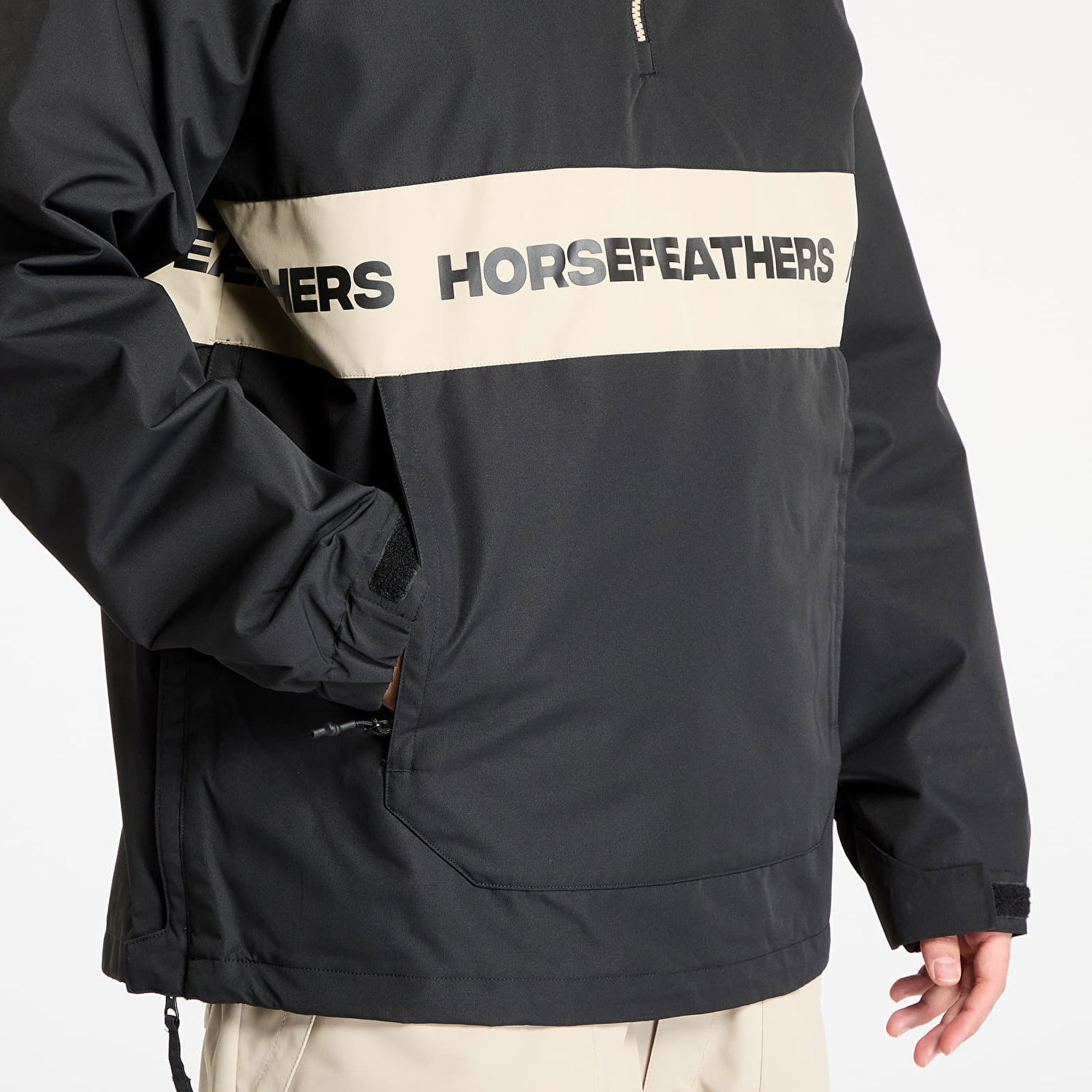 Vetrovka Horsefeathers Horsefeathers Gordie Anorak Jacket Čierna | OM322A, 1