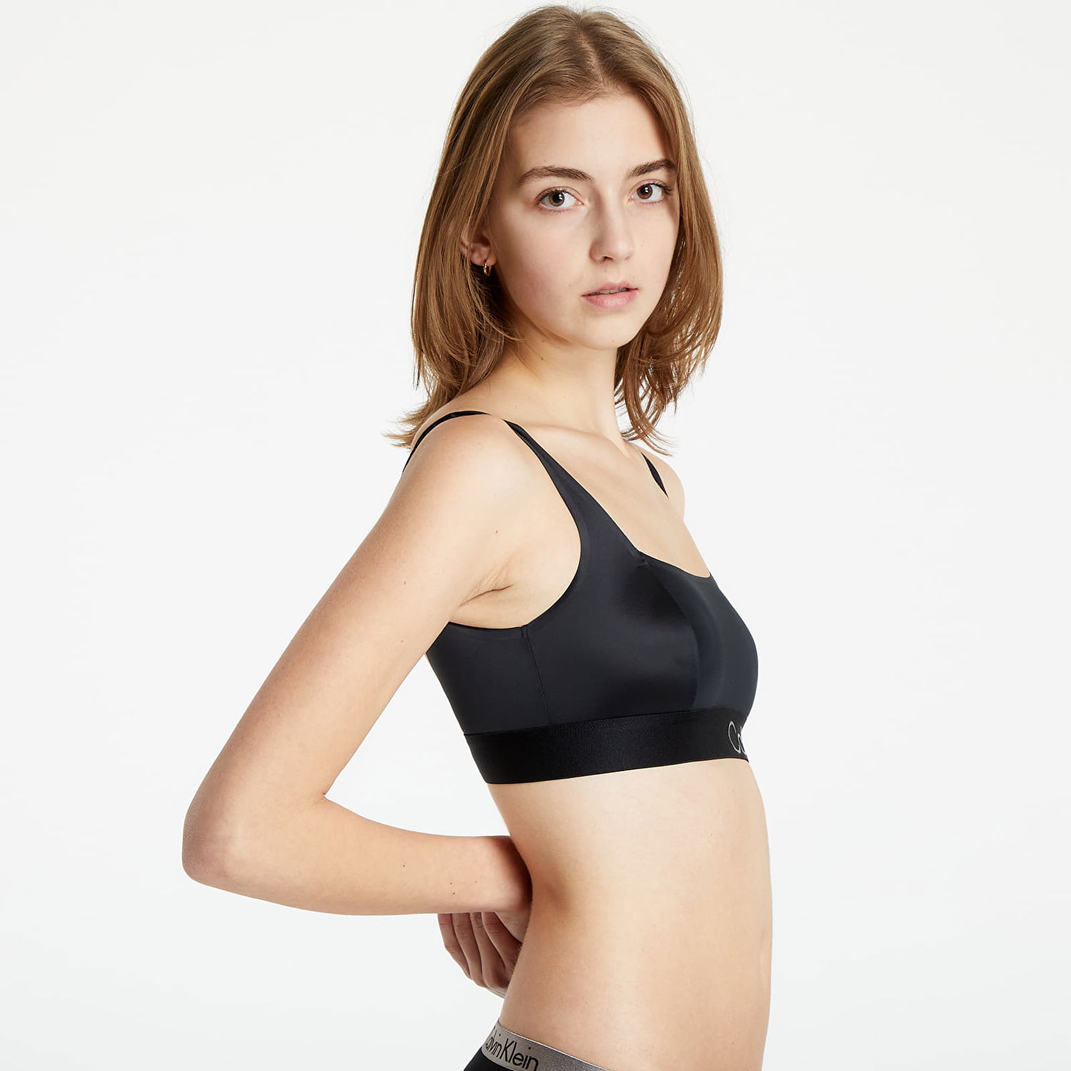 Podprsenka CALVIN KLEIN Gloss 9.25 Unlined Bralette Čierna | QF6663E UB1, 0