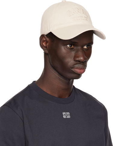 Tričko GANNI GANNI Embroidered Logo Cap Navy | A5861, 1