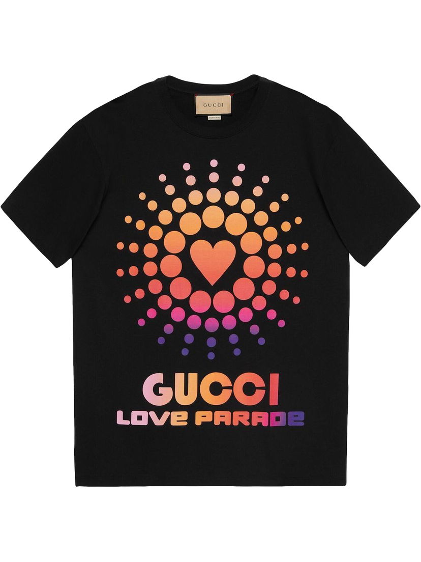 Tričko Gucci Graphic-Print T-shirt Black/Multi Čierna | 548334XJEMZ