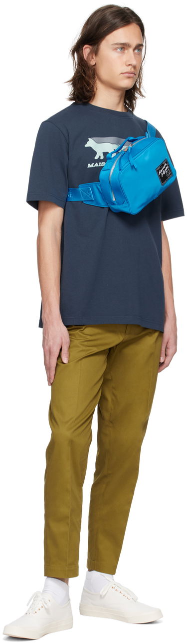 Ľadvinka MAISON KITSUNÉ Maison Kitsuné 'The Traveller' Belt Bag Modrá | MM05162WQ1001P451, 3