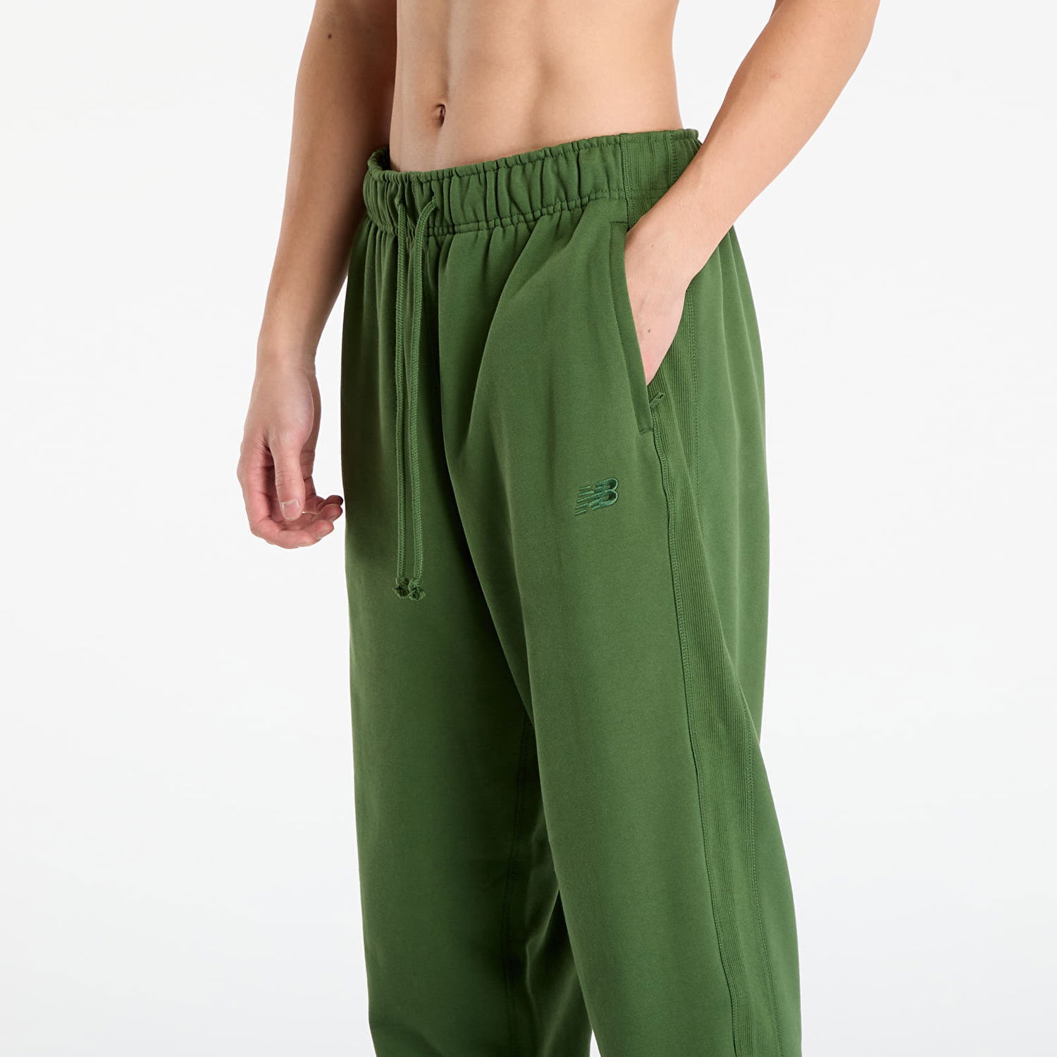 Tepláky New Balance Athletics French Terry Jogger Sweatpants Zelené | MP41508DAE, 1