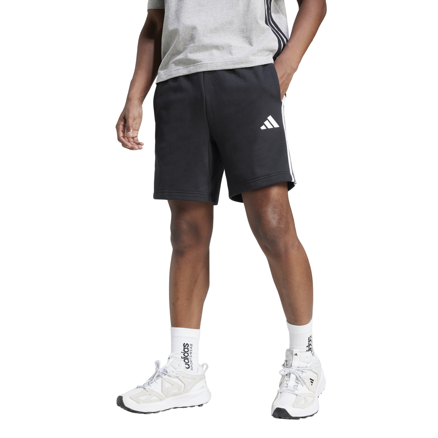 Šortky adidas Performance 3S FT Shorts Čierna | JE6414, 1