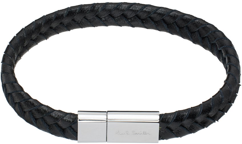 Náramok Paul Smith Paul Smith Braided Leather Bracelet Čierna | M1A-BRAC-MTWO-79-0, 0