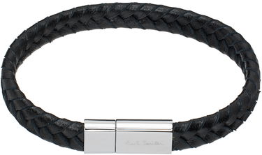 Náramok Paul Smith Paul Smith Braided Leather Bracelet Čierna | M1A-BRAC-MTWO-79-0, 0