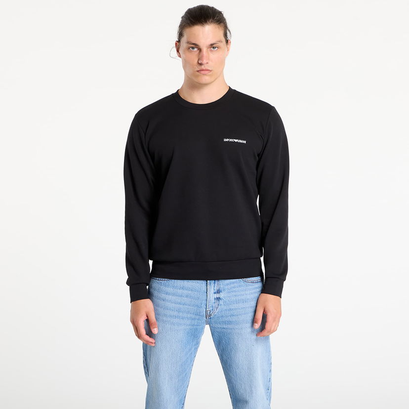 Mikina Emporio Armani EA7 Emporio Armani Crew Neck Sweatshirt Čierna | EM000520AF10790UC001