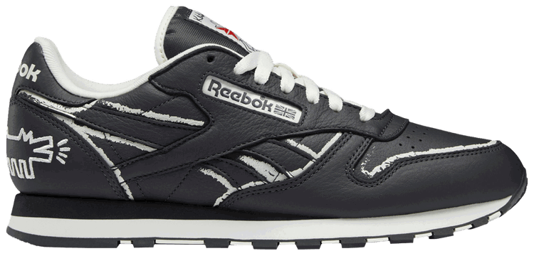 Tenisky a topánky Reebok Keith Haring x Classic Leather "Dog Blackboard Chalk Drawing" Šedá | GZ1456, 0