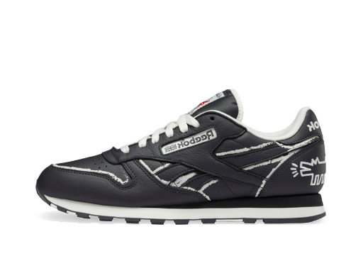 Tenisky a topánky Reebok Keith Haring x Classic Leather "Dog Blackboard Chalk Drawing" Šedá | GZ1456