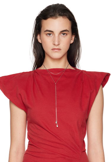 Náhrdelník ISABEL MARANT Isabel Marant Shiny Day Lariat Necklace Metalická | CO0098FA-B2B09B, 1