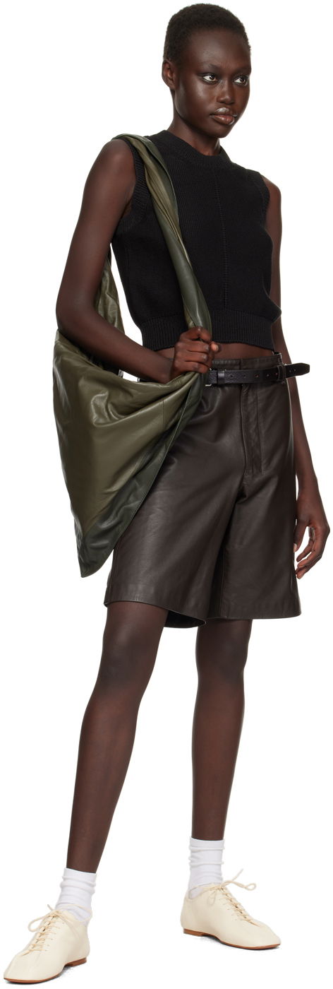 Scarf Leather Shoulder Bag