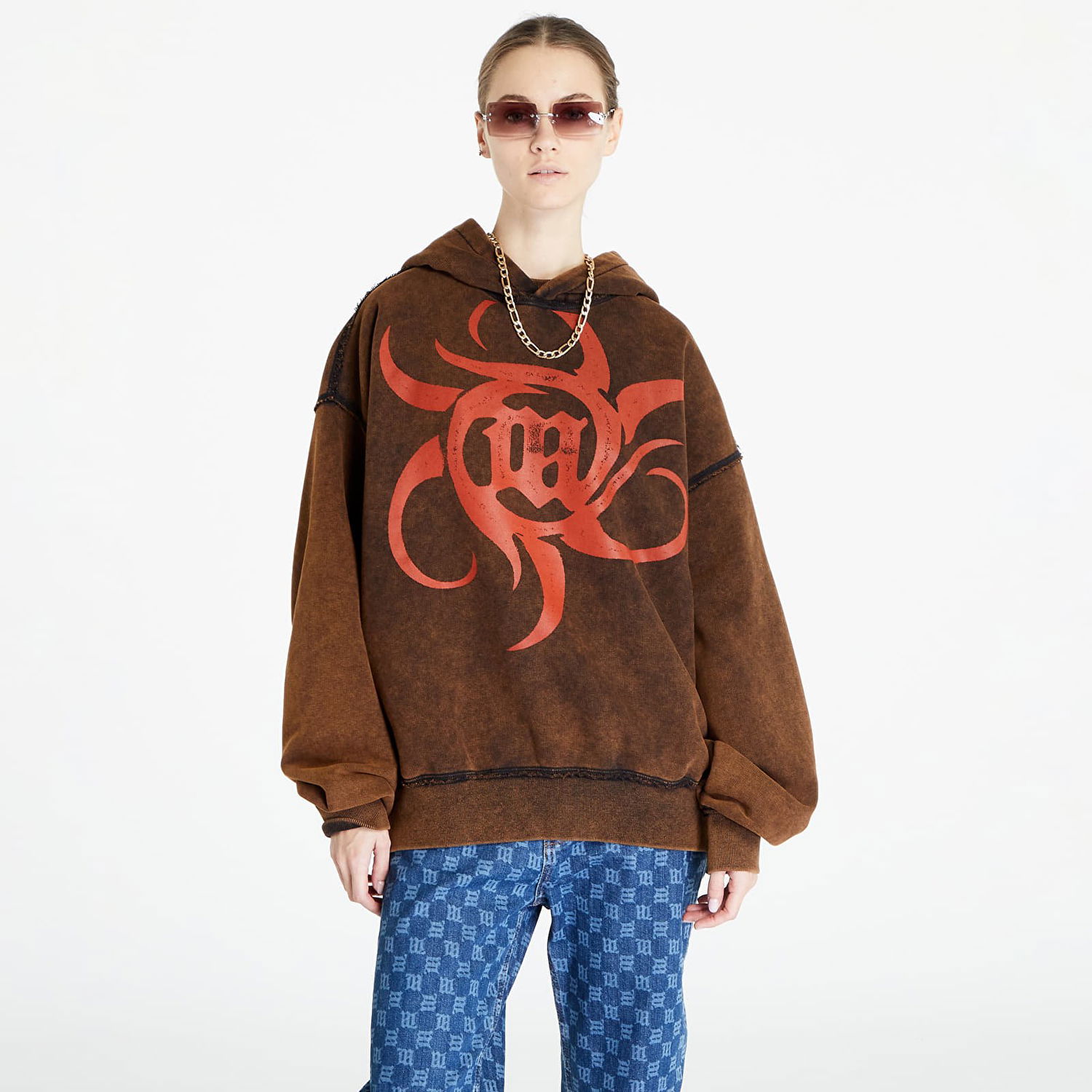 Mikina MISBHV The Beach Hoodie Hnedá | 240M205, 0
