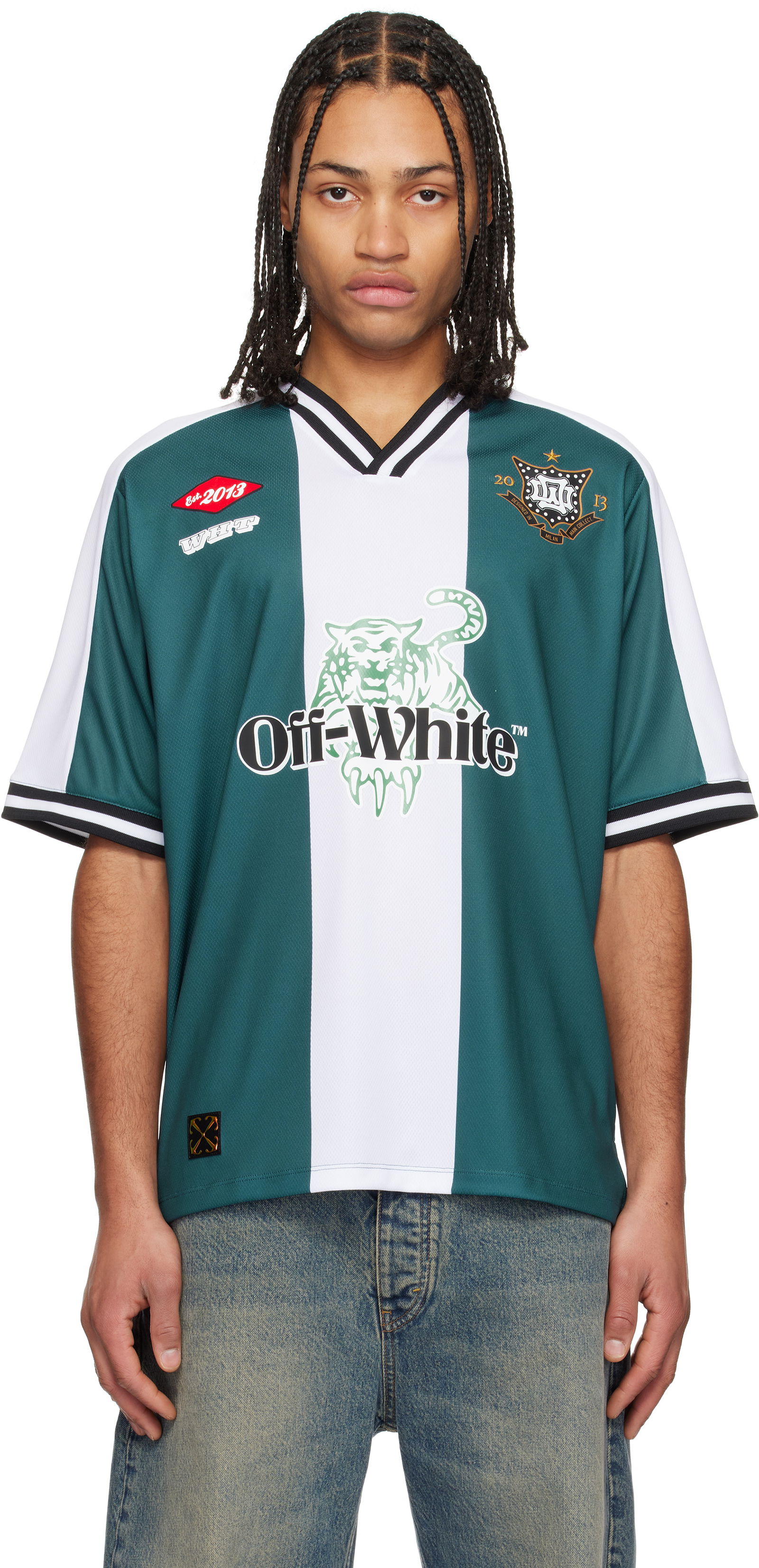 Off-White Tiger 23 Soccer T-Shirt