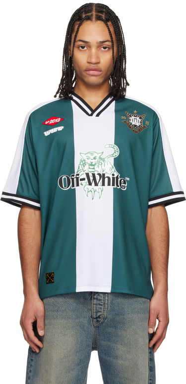 Dres Off-White Off-White Tiger 23 Soccer T-Shirt Zelené | OMAD00AS25JER0025710, 0