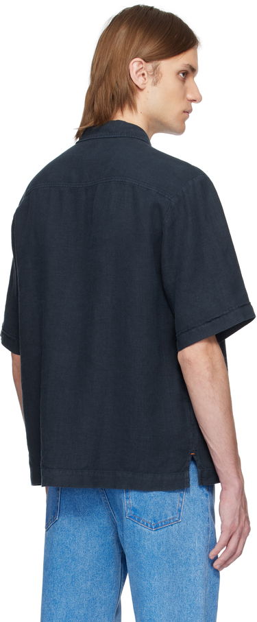 Košeľa BOSS BOSS Linen Resort Shirt Navy | 50538880, 2