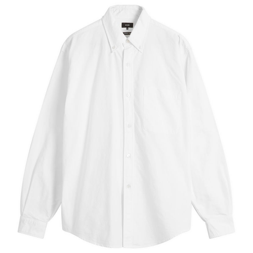 Košeľa BEAMS Heavy Oxford Button Down Shirt Biela | 1111-1213-301-01