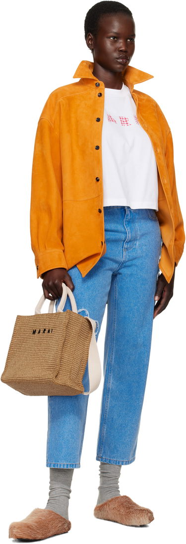Džínsy Marni Marni Boyfriend Jeans with Flower Appliqué Modrá | PAJD0425Q2 USCX34, 3